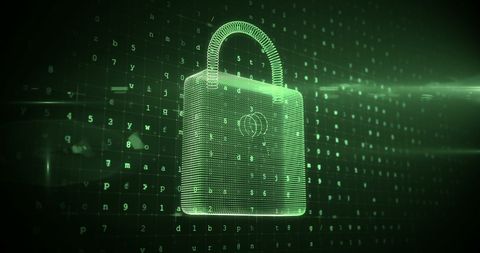 Futuristic Digital Padlock Representing Cyber Security Technology - Download Free Stock Images Pikwizard.com