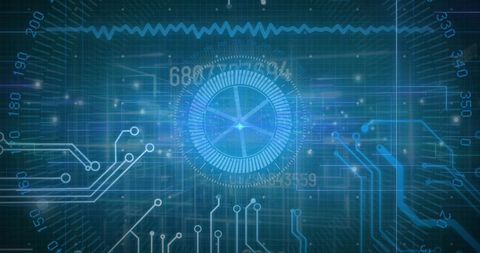 Digital Circuit Board with Global Data Visualization - Download Free Stock Images Pikwizard.com