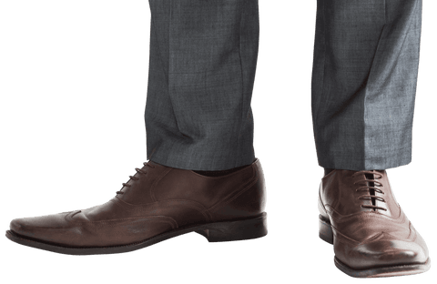 transparent office attire: businessman's formal brown brogues - Download Free Stock Videos Pikwizard.com