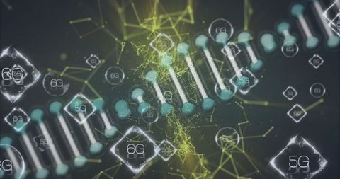 DNA Spiral with 5G and 6G Connectivity Concepts