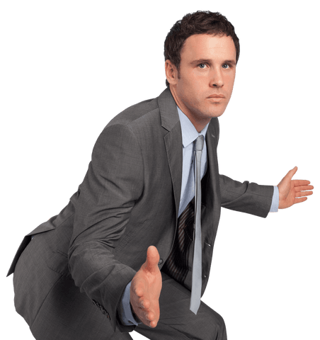 dynamic businessman in energetic pose transparent - Download Free Stock Videos Pikwizard.com