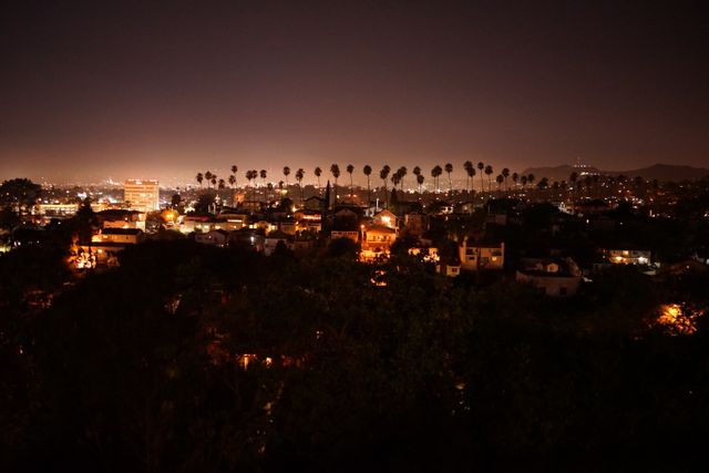 View of city at night - Download Free Stock Photos Pikwizard.com