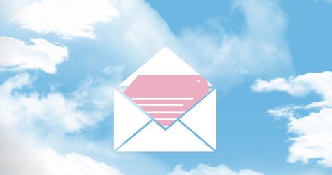 Email Icon Enveloped in Skies Symbolizing Digital Connectivity - Download Free Stock Images Pikwizard.com