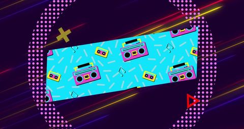 Dynamic flash sale advertisement with retro motif
