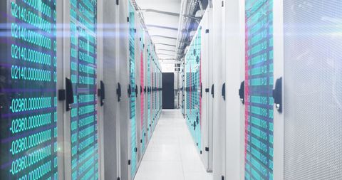 Modern Data Center with Advanced Digital Processing - Download Free Stock Images Pikwizard.com