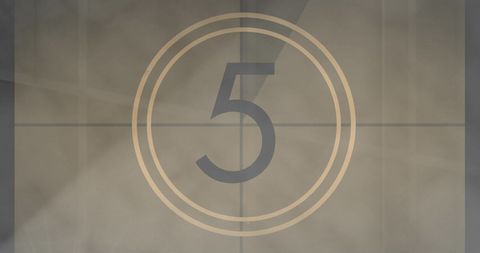 Classic Movie Countdown Backdrop Number Five - Download Free Stock Images Pikwizard.com