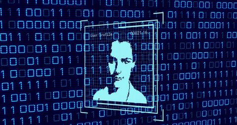 Digital Profile Photo with Binary Code Overlay - Download Free Stock Images Pikwizard.com