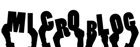 Microblog hands illustration on transparent background