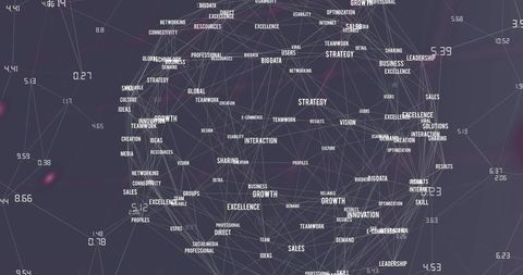 Global Network Data Exchange on Digital Interface - Download Free Stock Images Pikwizard.com
