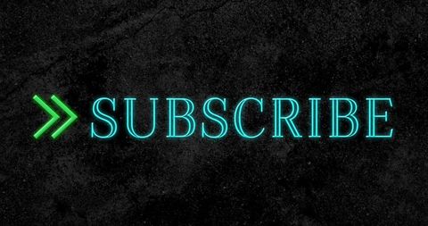 Glowing Neon Subscribe Sign On Dark Background - Download Free Stock Images Pikwizard.com