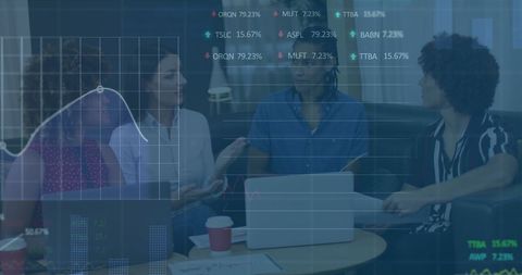 Stock Market Analysis with Diverse Team in Modern Office - Download Free Stock Images Pikwizard.com