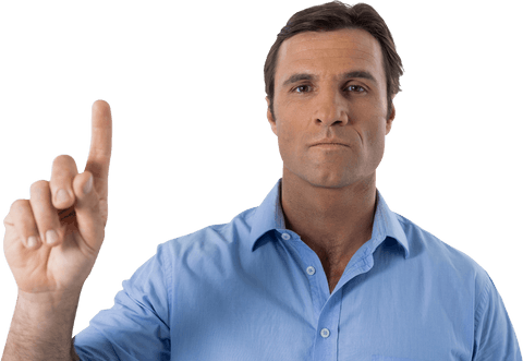 male executive pressing transparent virtual interface button - Download Free Stock Videos Pikwizard.com
