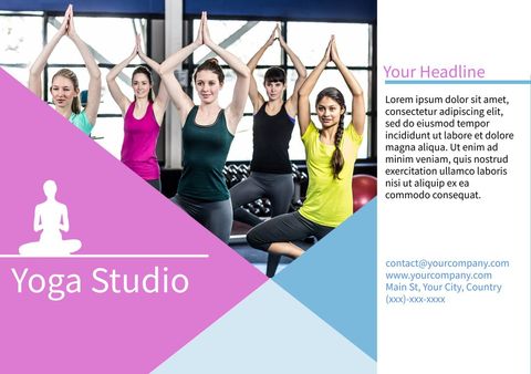 Group Yoga Class Promoting Wellness in Studio Environment - Download Free Stock Templates Pikwizard.com