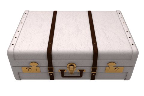stylish white suitcase on transparent background for travel design - Download Free Stock Videos Pikwizard.com