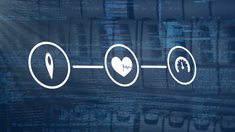 Connected Technology Network with Program Codes Background