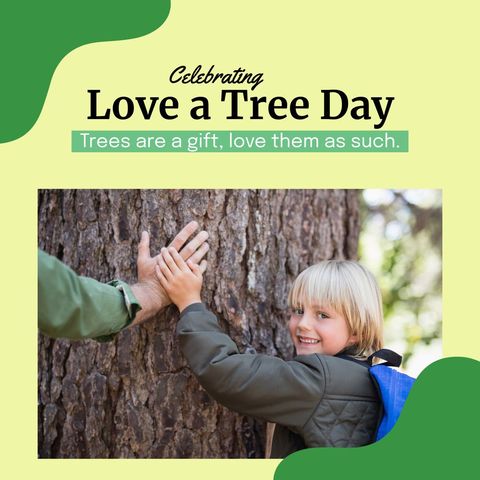 father and son bonding with nature, celebrating love a tree day - Download Free Stock Templates Pikwizard.com