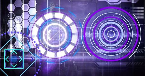 Futuristic Interface with Holographic Digital Displays - Download Free Stock Images Pikwizard.com