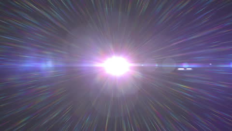 Dynamic Light Burst with Vibrant Bokeh Effects