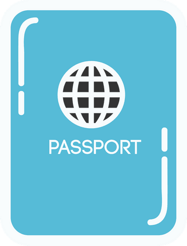 Simple Transparent Passport Icon with Globe Symbol - Download Free Stock Videos Pikwizard.com