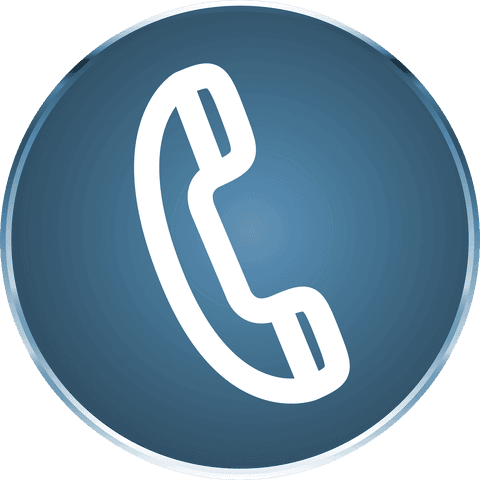 Blue Telephone Handset Icon on Transparent Background - Download Free Stock Videos Pikwizard.com