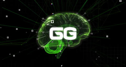Digital Brain with 5G Technology Concept Visualization