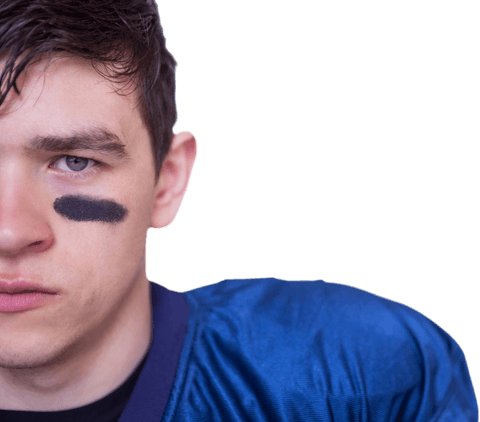 transparent surly american football player embracing intensity - Download Free Stock Videos Pikwizard.com