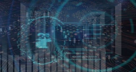 Futuristic Financial Technology with Digital Interface and Data Streams - Download Free Stock Images Pikwizard.com