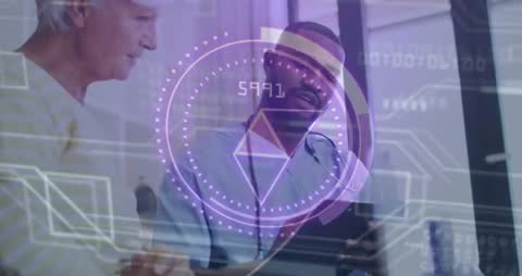 Healthcare Professional Updating Holographic Patient Records