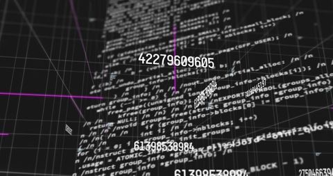 Dynamic Digital Data and Code Visualization with Floating Numbers - Download Free Stock Images Pikwizard.com