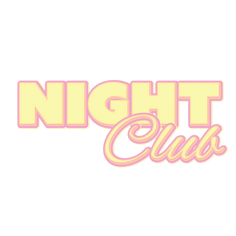 Retro Night Club Text Overlay on Transparent Background Vector - Download Free Stock Videos Pikwizard.com