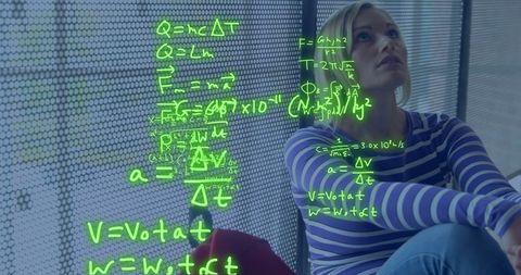 concerned student analyzing mathematical formulas - Download Free Stock Images Pikwizard.com