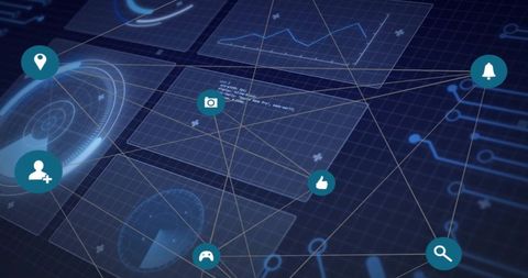 Digital Data Processing and Global Connections Background - Download Free Stock Images Pikwizard.com