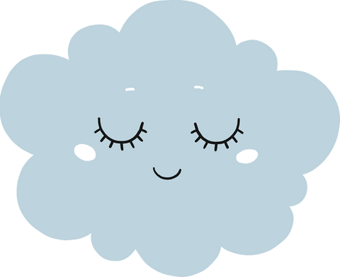 cute happy cloud illustration vector transparent background - Download Free Stock Videos Pikwizard.com
