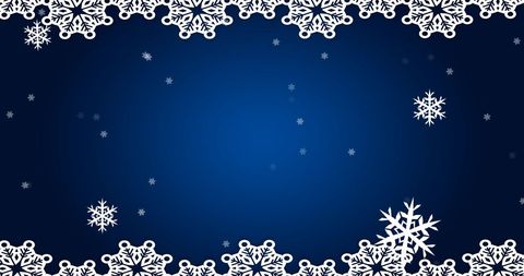 Festive Snowflakes on Royal Blue Seasonal Background - Download Free Stock Images Pikwizard.com