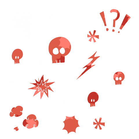 colorful abstract skulls and symbols on transparent background - Download Free Stock Videos Pikwizard.com