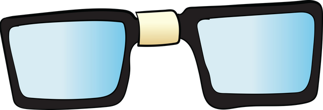 Digital Illustration of Transparent Black Glasses with Blue Lenses - Download Free Stock Videos Pikwizard.com