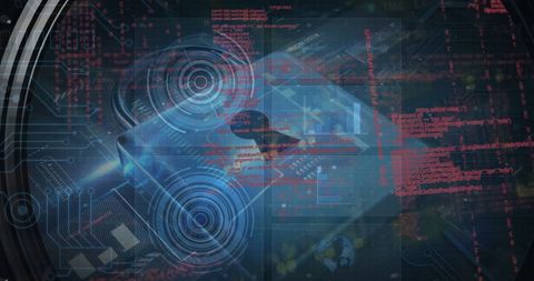 cyber security hologram with radar and coding elements - Download Free Stock Images Pikwizard.com