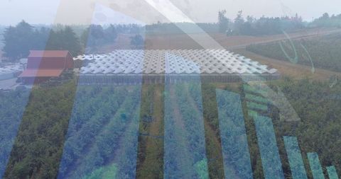 Innovative Agricultural Landscape with Technology Overlay