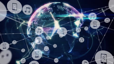 Global Network Connectivity Displaying Digital Concept