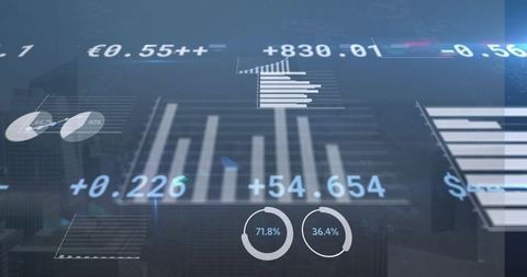 Digital Interface with Dynamic Data Analytics Overlay - Download Free Stock Images Pikwizard.com