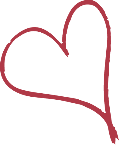 hand-drawn red heart outline on transparent background - Download Free Stock Videos Pikwizard.com
