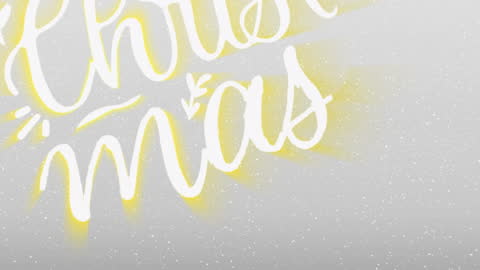 Christmas Snowfall with Festive Lettering