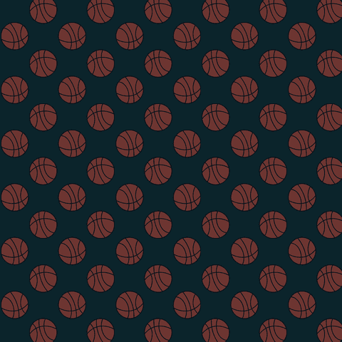 Transparent basketball pattern vector background overlay