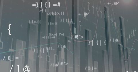 dynamic interface displaying financial data with algorithms - Download Free Stock Images Pikwizard.com