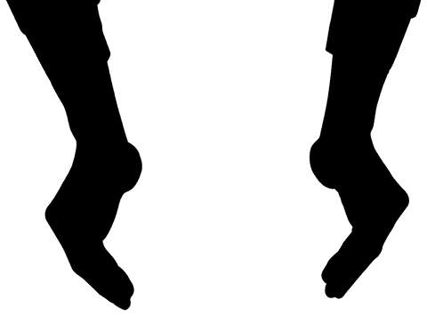 Silhouette of hands with transparent background vector art