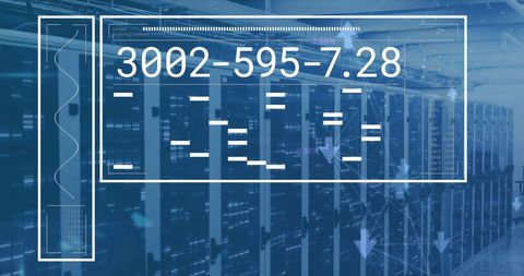 Digital Data Processing Over Connected Computer Servers - Download Free Stock Images Pikwizard.com