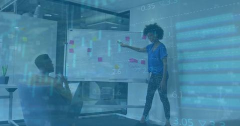 Innovative Business Team Analyzing Financial Data