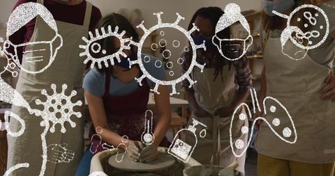 Creative Pottery Class with Covid-19 Protective Measures