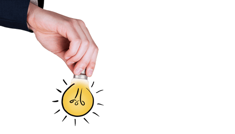 hand holding light bulb concept on transparent background - Download Free Stock Videos Pikwizard.com