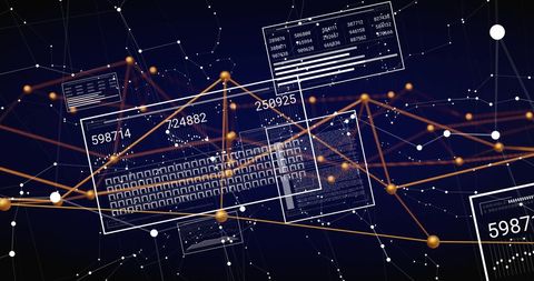 data networks and digital interface technology concept - Download Free Stock Images Pikwizard.com